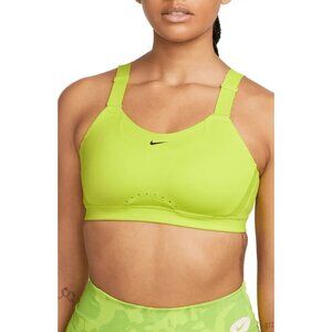 Nike Women's Alpha Padded Adjustable Sports Bra DD0430-321 Neon Green Size SA-C
